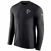 Men's Atlanta Falcons Nike Black Coaches Long Sleeve Performance T-Shirt,baseball caps,new era cap wholesale,wholesale hats